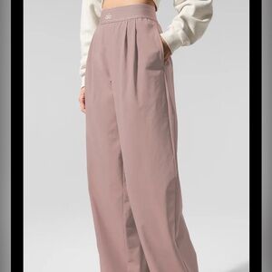 ISO Alo Suit Up Trousers Taupe SMALL LONG